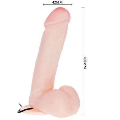 BAILE - REALISTIČEN DILDO Z VIBRACIJO IN VRTENJEM 20 CM