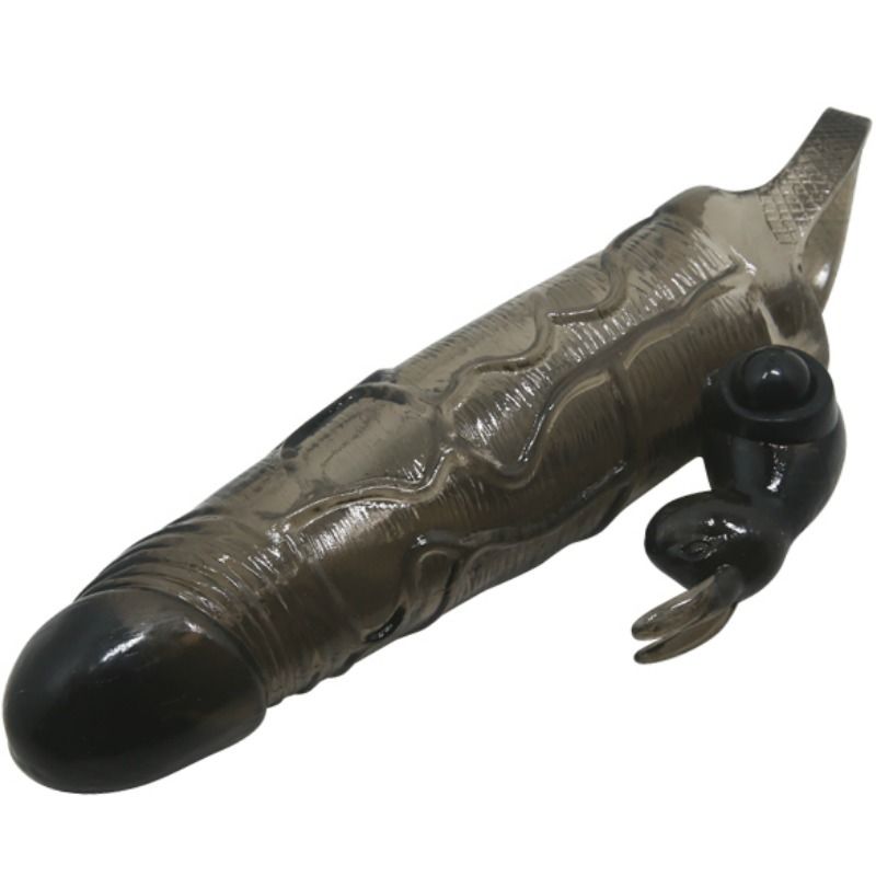 BAILE - POKRIVALO ZA PENIS Z ZAJCEM ČRNO 16,5 CM