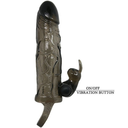 BAILE - POKRIVALO ZA PENIS Z ZAJCEM ČRNO 16,5 CM
