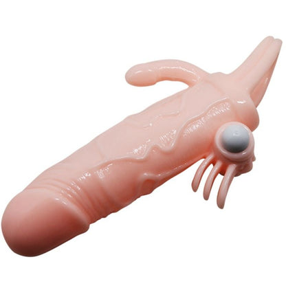 BAILE - POKRIVALO ZA PENIS Z MESOM ZA STIMULACIJO KLITORISA IN ANUSA 16,5 CM
