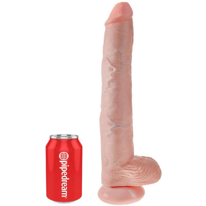 KRALJEVSKI KURAC - DILDO Z JAJČKI 35,6 CM MESA