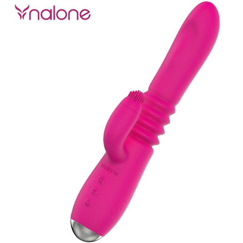 NALONE - VIBRATOR Z VRTENJEM NAVZGOR IN NAVZDOL TER ZAJČJI VIBRATOR