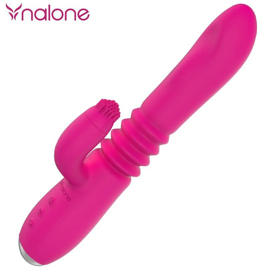 NALONE - VIBRATOR Z VRTENJEM NAVZGOR IN NAVZDOL TER ZAJČJI VIBRATOR