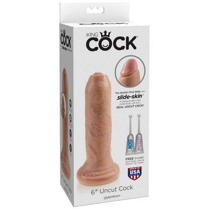 KING COCK - REALISTIČNI DILDO NERAZREZANO MESO 15 CM