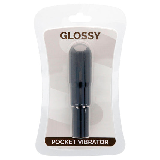 Manjši vibrator Glossy - Pocket vibrator, črna