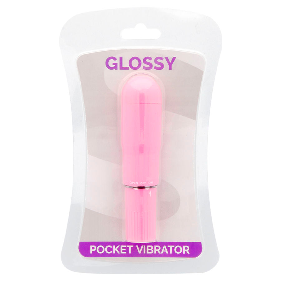 Manjši vibrator Glossy - Pocket Vibrator, roza