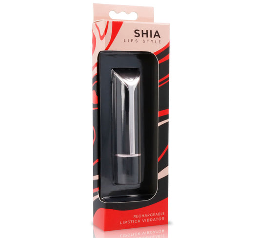 Bullet vibrator Lips Style - Shia, črna in rdeča