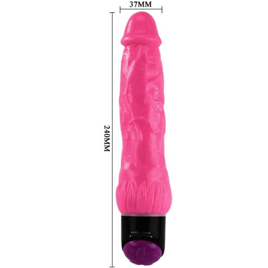 BAILE - BARVNI SEKS REALISTIČNI VIBRATOR ROZA 24 CM