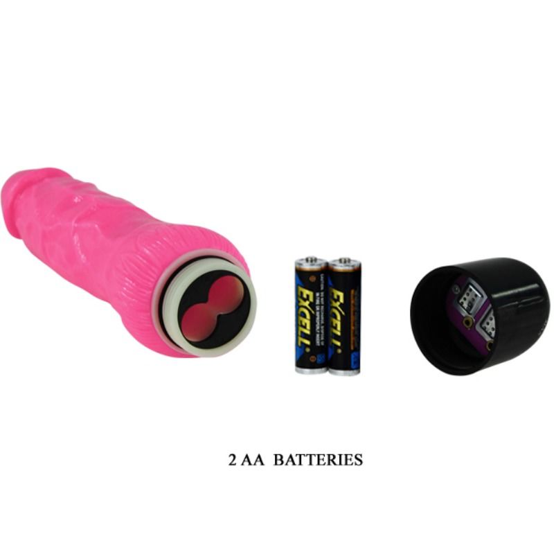 BAILE - BARVNI SEKS REALISTIČNI VIBRATOR ROZA 24 CM