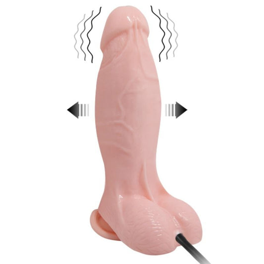 BAILE - REALISTIČNI VIBRIRAJOČI IN NAPIHLJIVI DILDO 18,8 CM