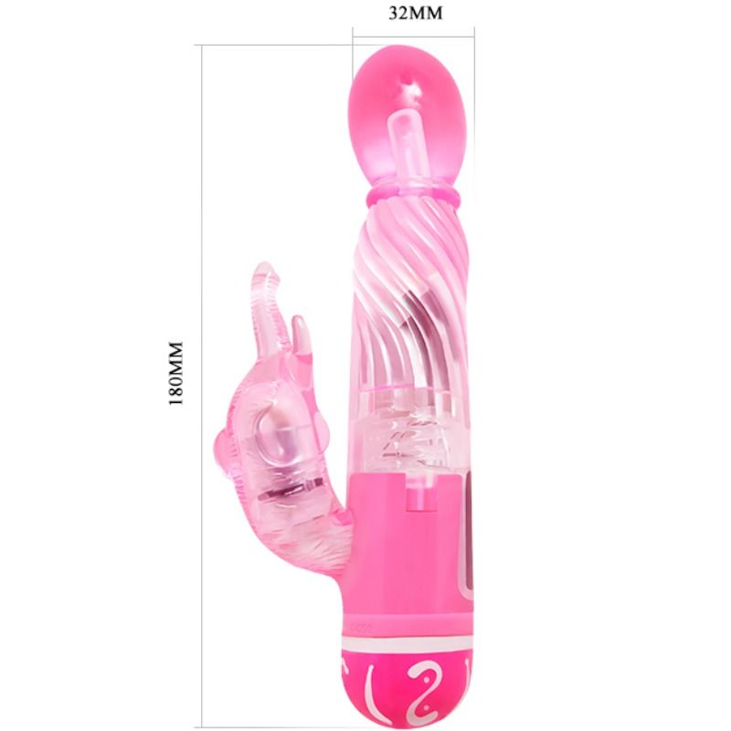 BAILE - VEČHITROSTNI VIBRATOR Z ROZA STIMULATORJEM