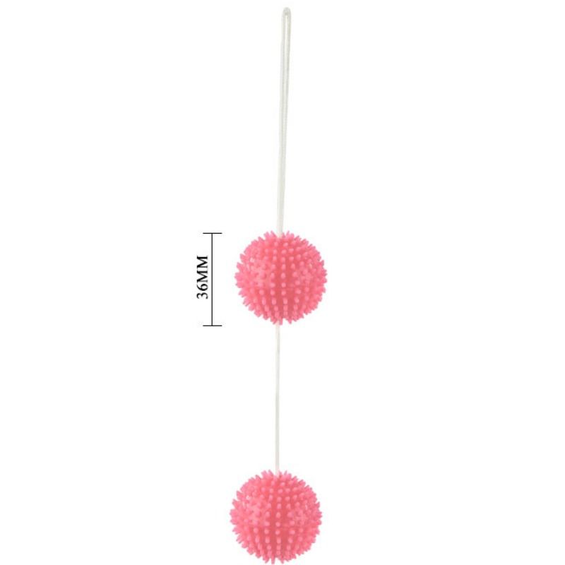 BAILE - GLOBOKO PRIJETNE ROŽNATE TEKSTURIRANE KROGLICE 3,6 CM