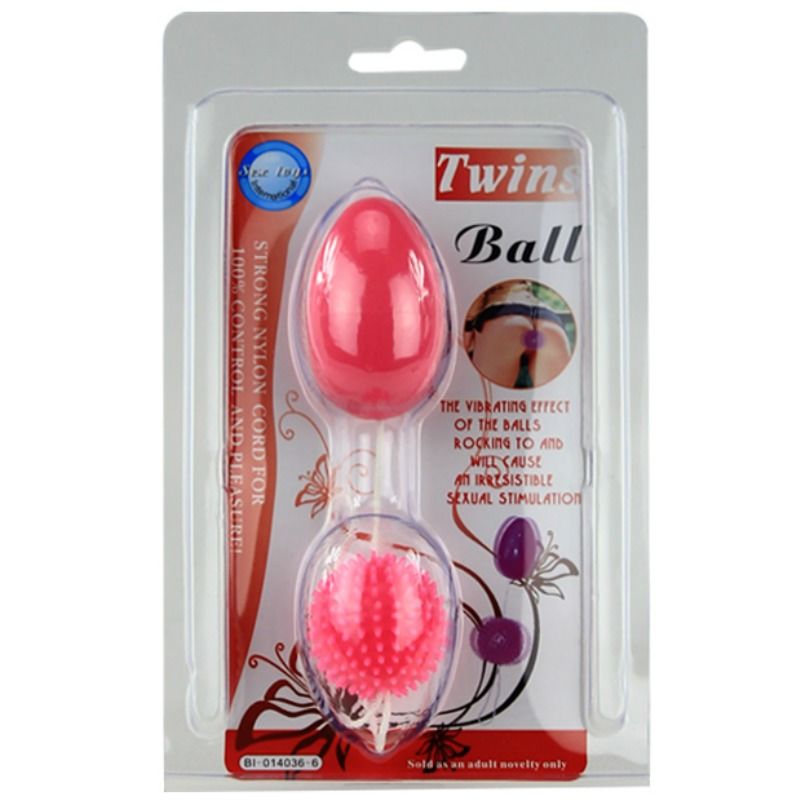 Analne kroglice Baile - Twins Balls, roza