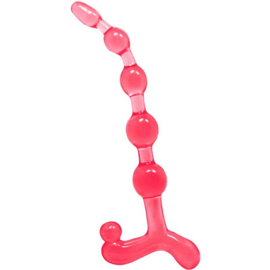 Analne kroglice Baile - Bendy Twist, rdeča