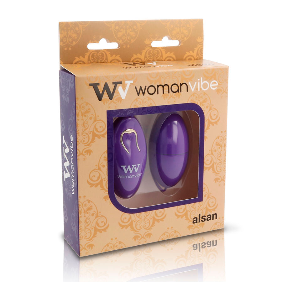 WOMANVIBE - ALSAN SILIKONSKO JAJCE Z DALJINSKIM UPRAVLJALNIKOM VIJOLIČNA