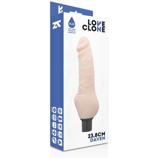LOVECLONE - DAVEN SAMOMASAŽNI REALISTIČEN 23,8 CM -O- 3,8 CM