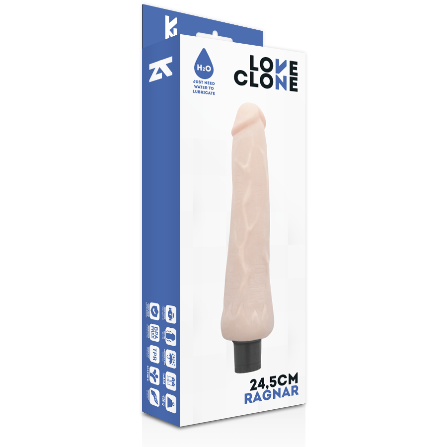 LOVECLONE - RAGNAR SAMOMASAŽNI VIBRATOR 24,5 CM -O- 3,5 CM