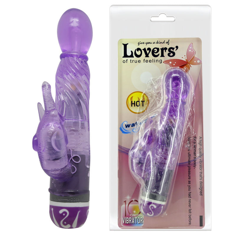 BAILE - VIBRATOR ZA VEČ HITROSTI Z LILA STIMULATORJEM
