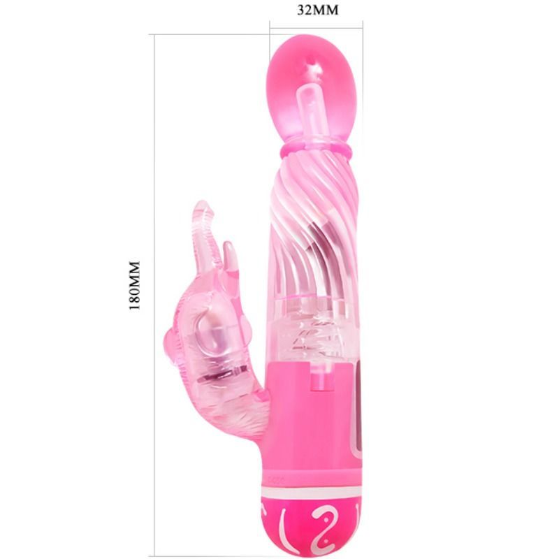 BAILE - VIBRATOR ZA VEČ HITROSTI Z LILA STIMULATORJEM