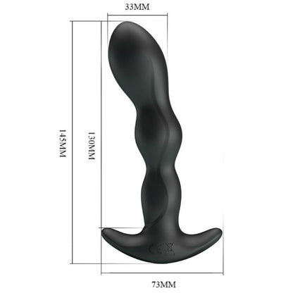 Analni vibrator Pretty Love - Yale, črna