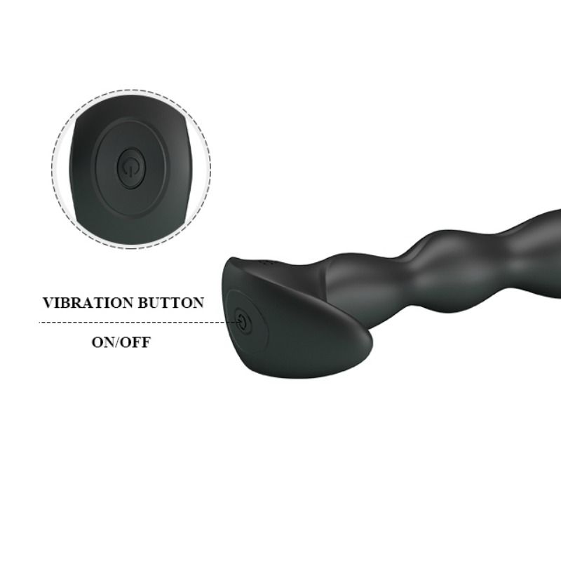 Analni vibrator Pretty Love - Yale, črna