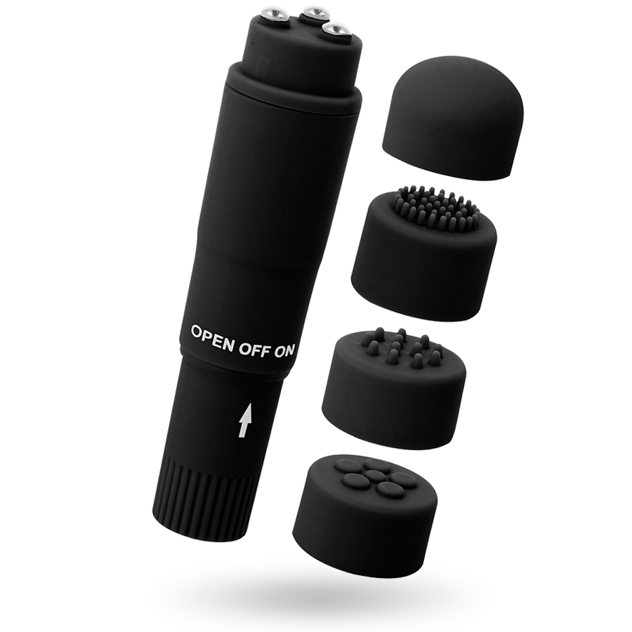 Manjši vibrator Glossy - Kurt, črna