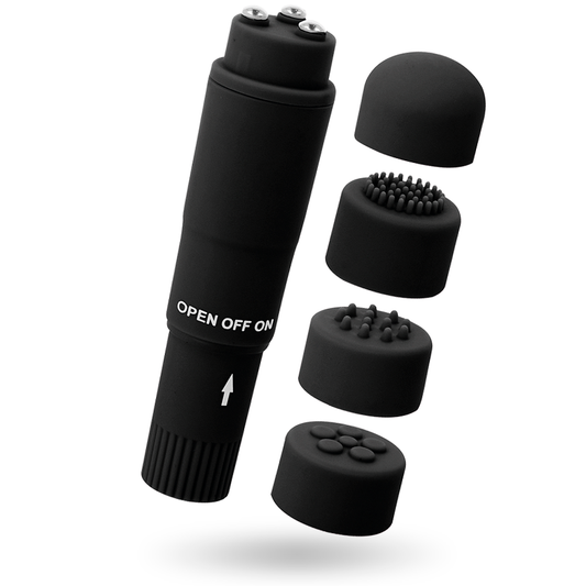 Manjši vibrator Glossy - Kurt, črna