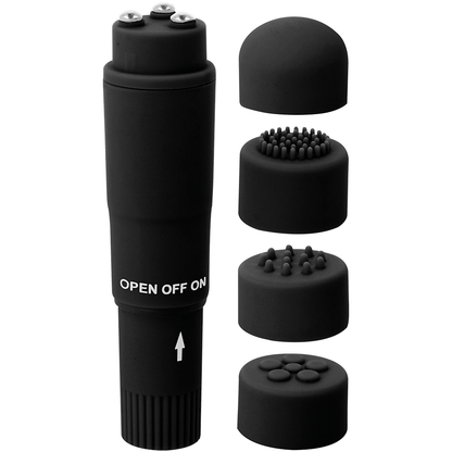Manjši vibrator Glossy - Kurt, črna