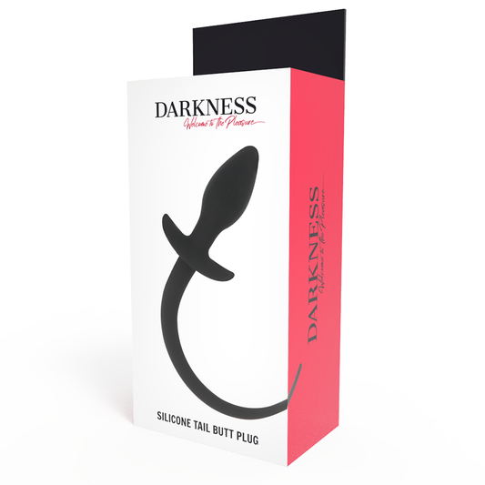 Analni čep s pasjim repom Darkness, 28 cm