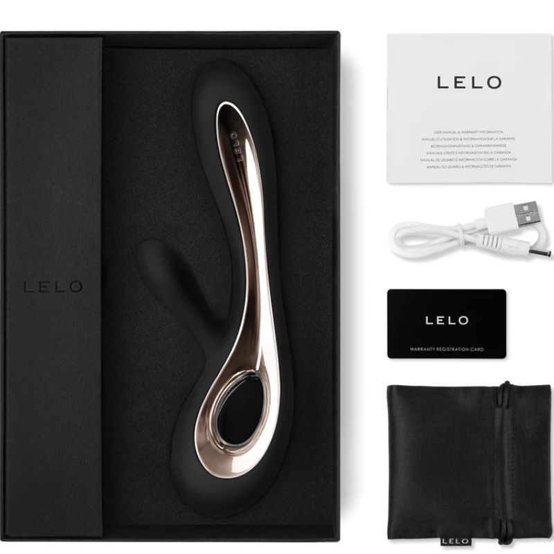 LELO - SORAYA 2 ČRNI ZAJČJI VIBRATOR