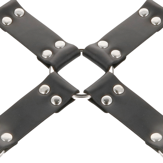 DARKNESS - LEATHER HANDCUFFS FOR FOOT AND HANDS BLACK