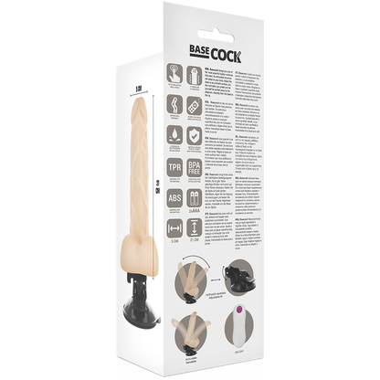 BASECOCK - REALISTIČEN UPOGLJIV DALJINSKI UPRAVLJALNIK MESO 21 CM -O- 5 CM