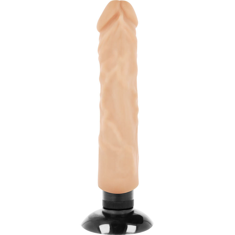 BASECOCK - REALISTIČNI VIBRATOR 2-1 MESO 20 CM -O- 4 CM