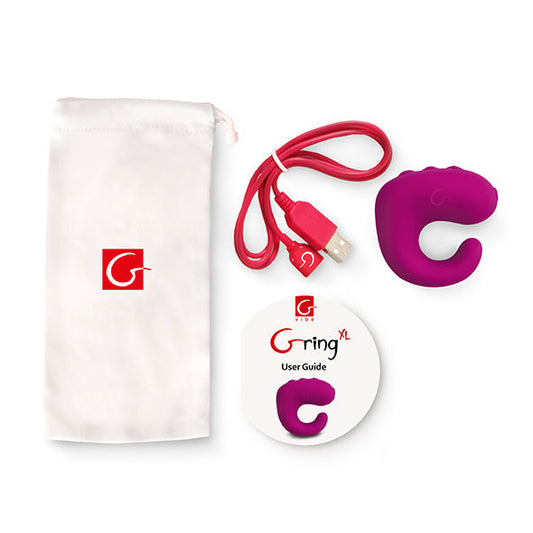 G-VIBE - ZABAVNE IGRAČE GRING VIBRATOR RING XL SWEET MALINE