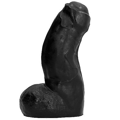 Analni dildo All Black - Realistic Dong, 17 cm