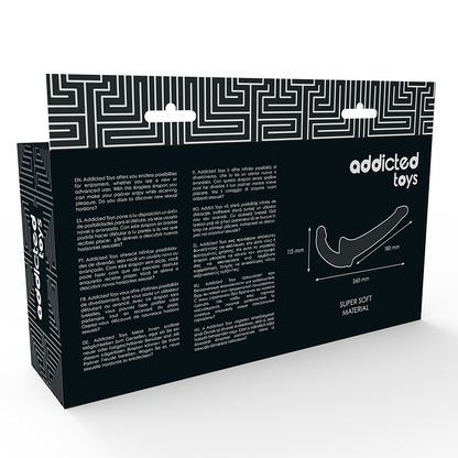 Strapless strap-on dildo Addicted Toys, črna