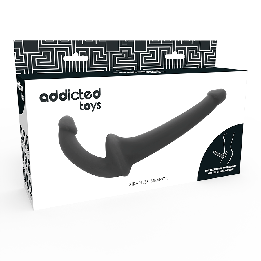 Strapless strap-on dildo Addicted Toys, črna