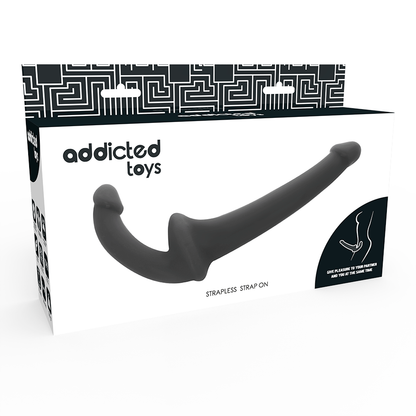 Strapless strap-on dildo Addicted Toys, črna