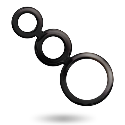 Komplet obročkov za penis Addicted Toys - Rings Set, siva