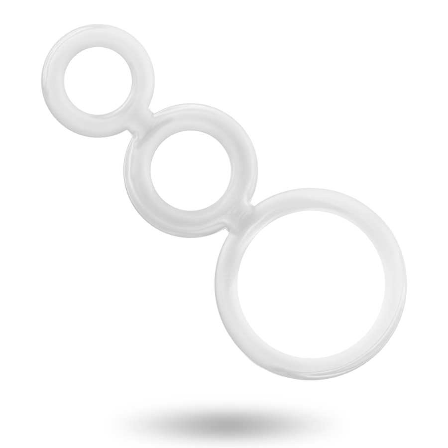 Komplet obročkov za penis Addicted Toys - Rings Set, prozorna