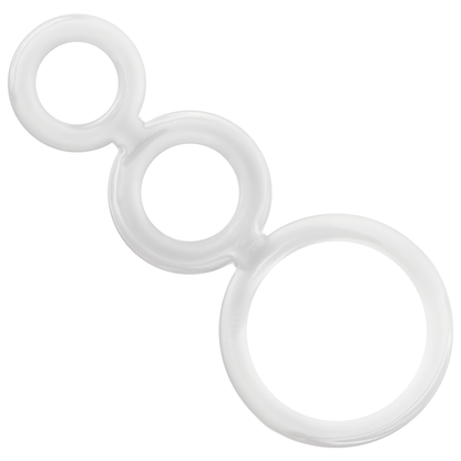 Komplet obročkov za penis Addicted Toys - Rings Set, prozorna