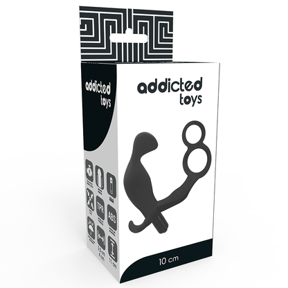 Analni čep z dvojnim obročkom za penis Addicted Toys 2