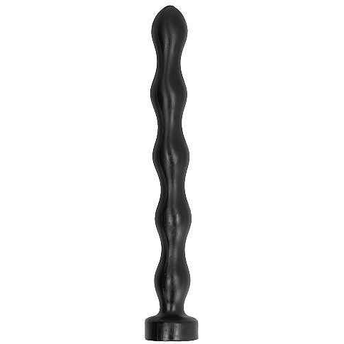 Analni dildo All Black - Anal Beads, 41.5 cm