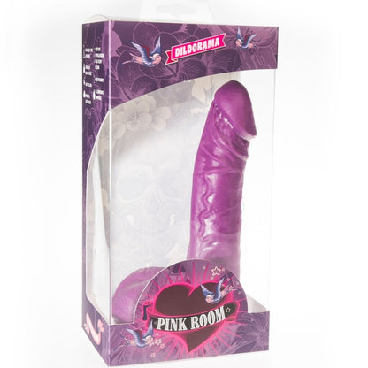 ROZA SOBA - EBAN REALISTIČNI DILDO VIJOLIČNA 19 CM