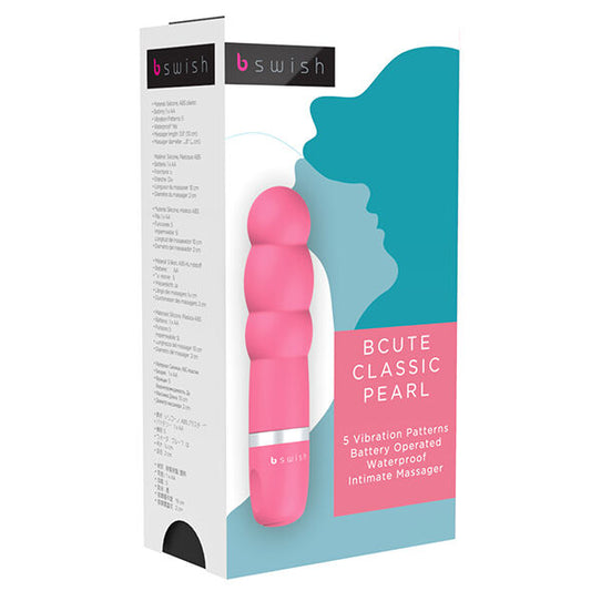 Manjši vibrator B Swish - Bcute Classic Pearl, roza