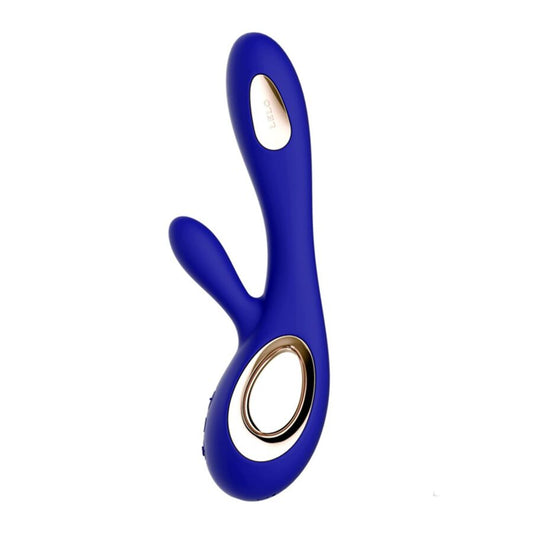 LELO - VIBRATOR SORAYA WAVE ZAJČEK POLNOČNO MODRA