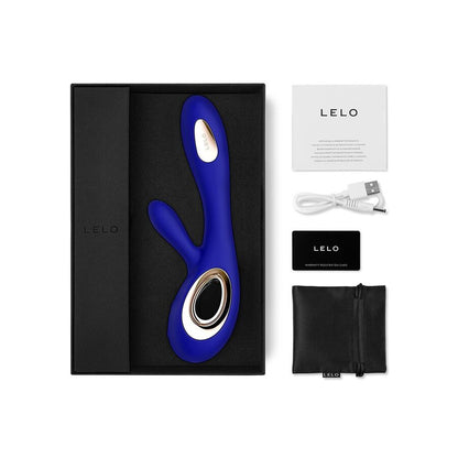 LELO - VIBRATOR SORAYA WAVE ZAJČEK POLNOČNO MODRA