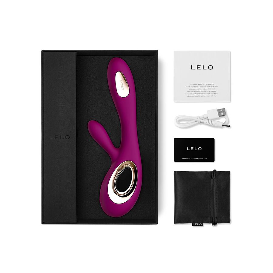 LELO - SORAYA VIBRATOR Z VALOVI ZAJČEK VIJOLIČNA