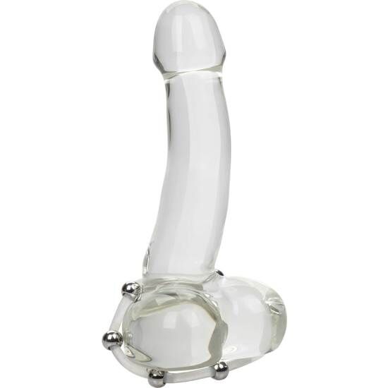 CALEXOTICS - JEKLENI SILIKONSKI OBROČEK S KROGLICAMI XL