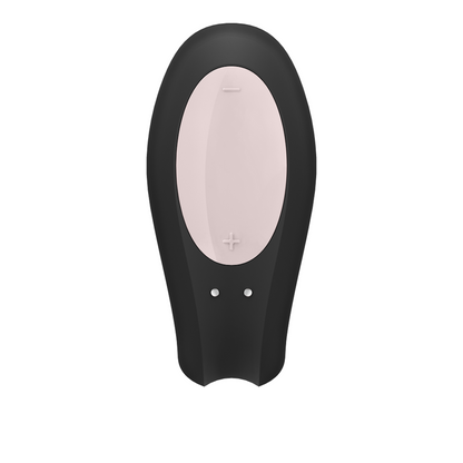 Vibrator za pare z aplikacijo Satisfyer - Double Joy, črna